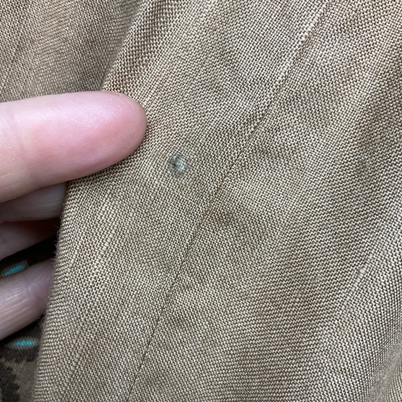 Coldwater Creek Linen Blend Colorful Boho Midi Skirt Size Medium Hindi Hippie - Picture 13 of 14